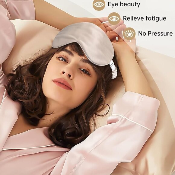 Silk Sleep Bonnet Set with Eye Mask and Scrunchies for Women main image 7